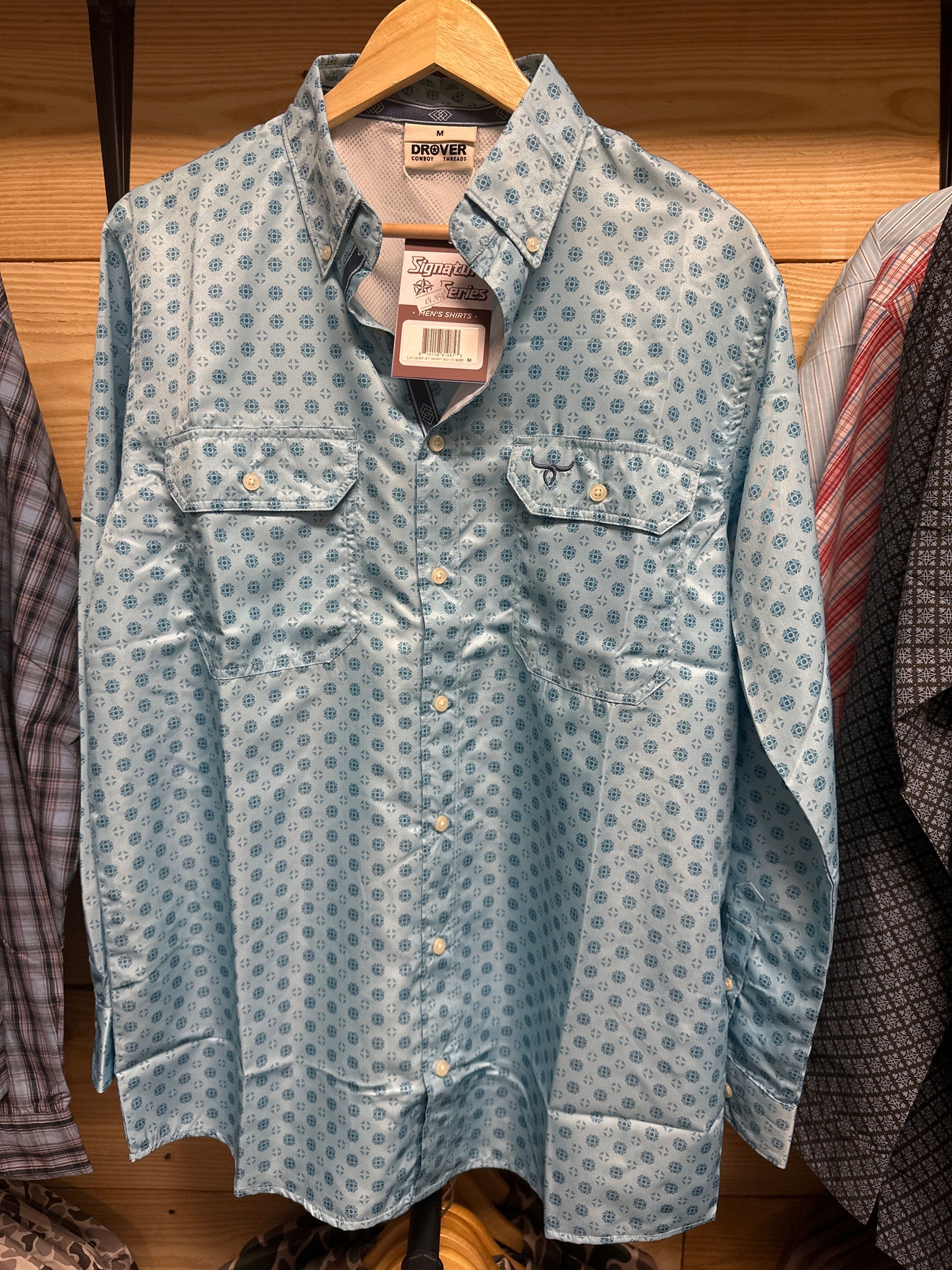 Drover Blue Button Down LS