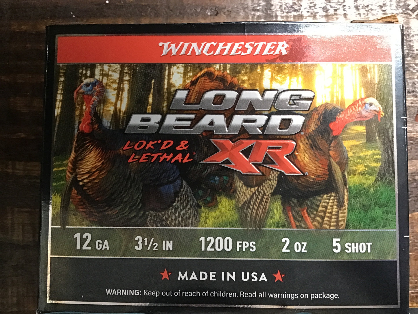 Winchester long beard XR 12ga 3 1/2” 1200fps 2oz #5