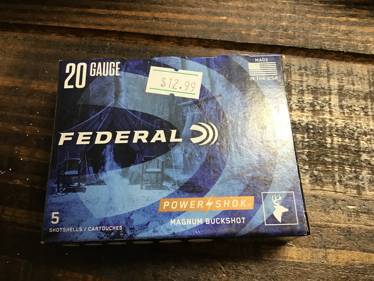 Federal 20 ga 3 in # 2 Buck