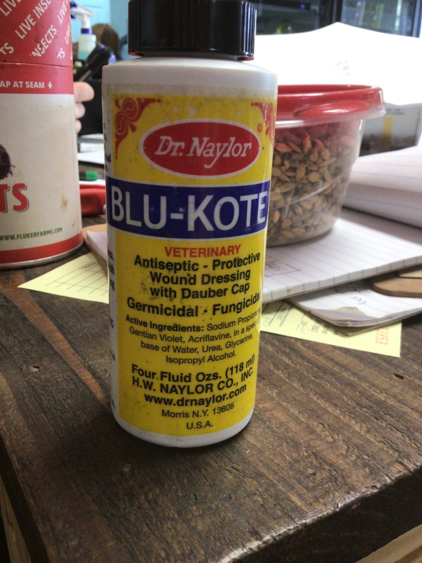 Blu-kote with dauber cap