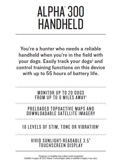 Garmin Alpha 300 Handheld