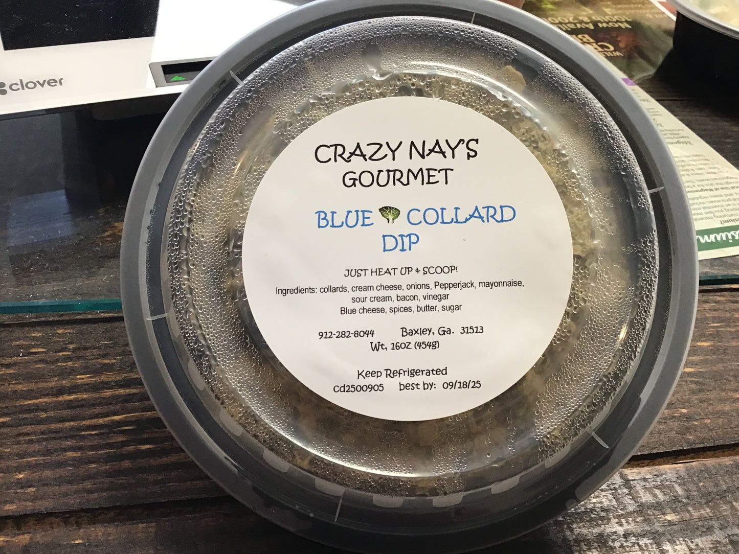 Crazy nay blue collard dip
