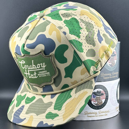 Cowboy Revolution Duck Camo Patch "Cowboy Hat" - Performance Hat