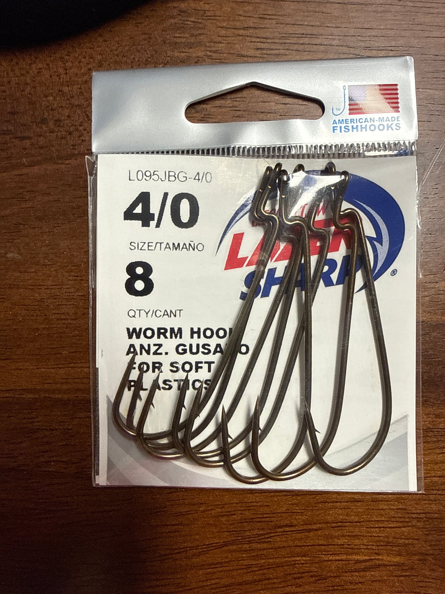 4/0 Worm Hook Bronze