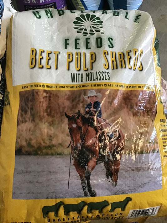 Beet pulp shreds w/molasses