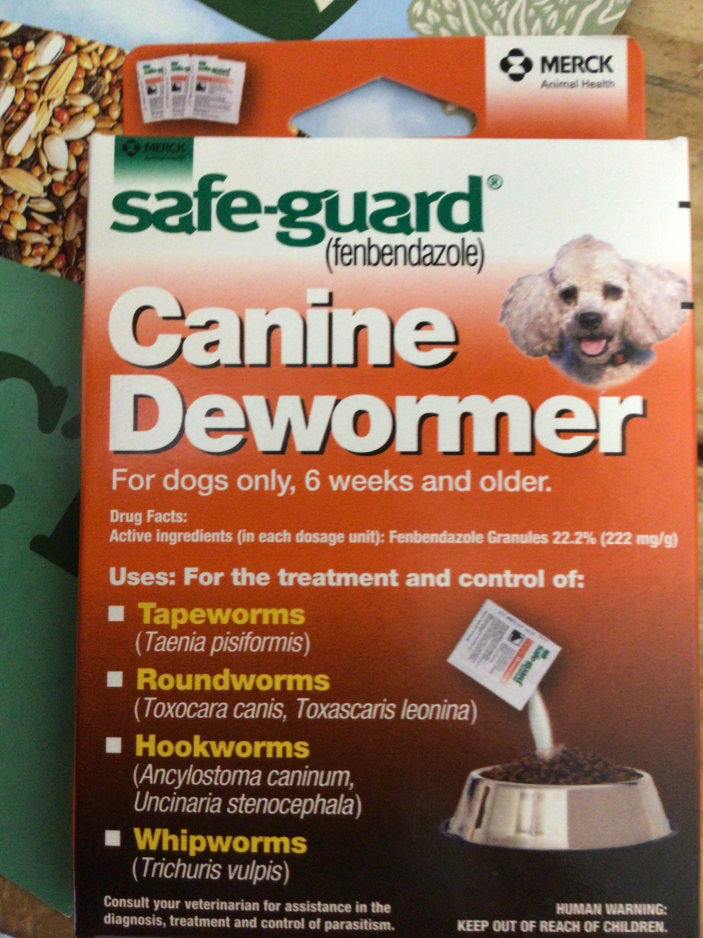 Safe guard canine dewormer 10lb 1g