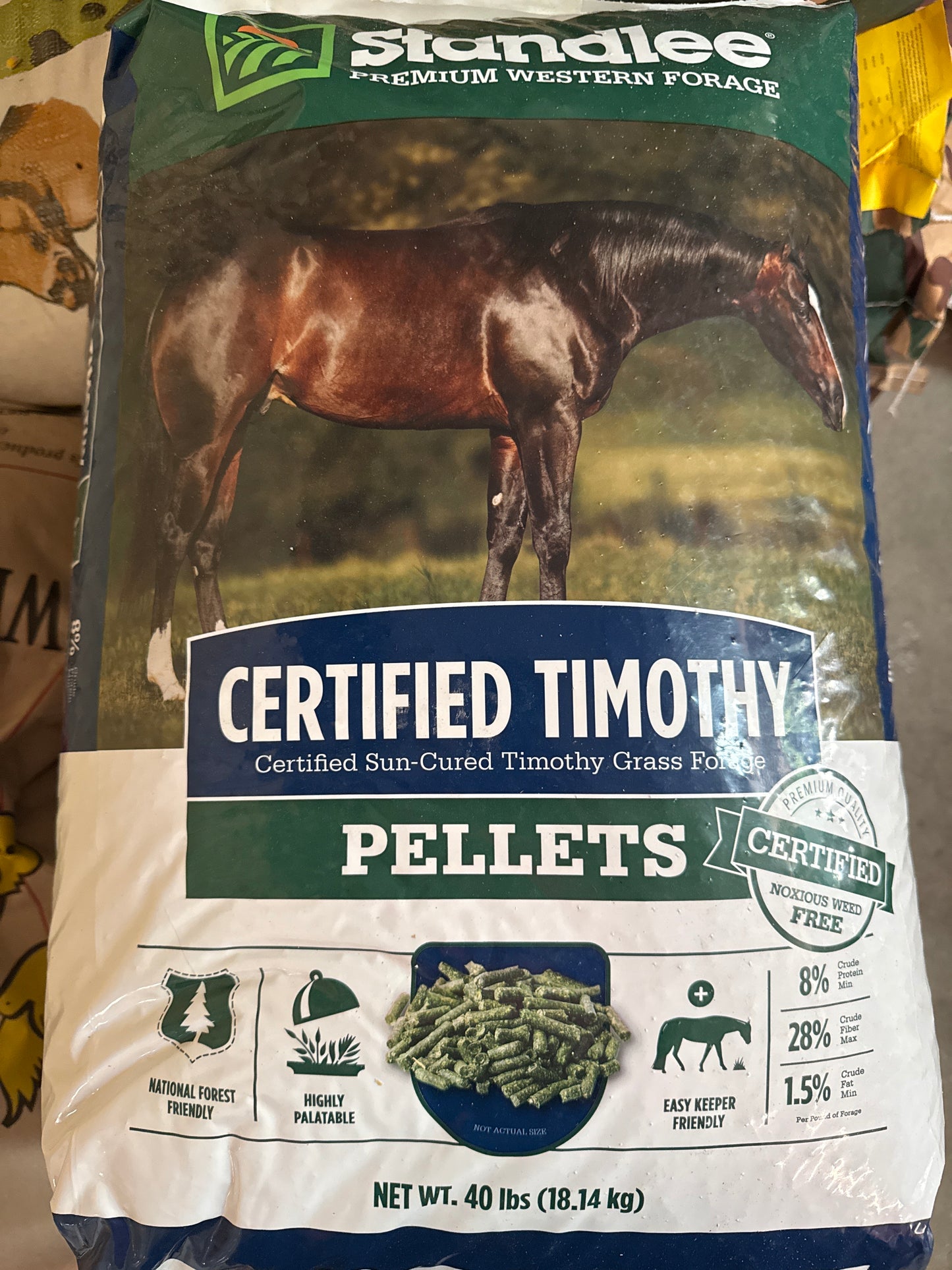 Standlee Certified Timothy Pellets 40lbs