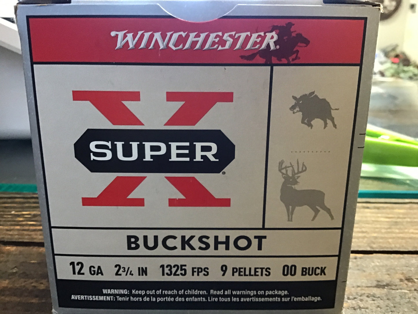 Win 12ga 2 3/4in 1325 fps 9pellets 00buck