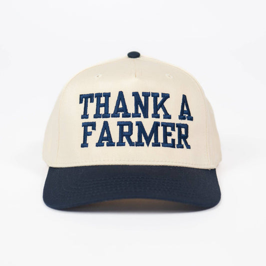 Western 'Thank A Farmer' Embroidered Trucker Hat