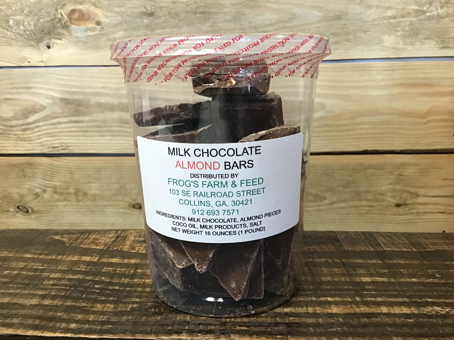 Frog’s Milk Chocolate Almond Bars 16oz