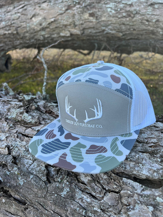 Classic Whitetail Rack - “Old’s Cool” Flatbill Snapback - Lost Hat Co.