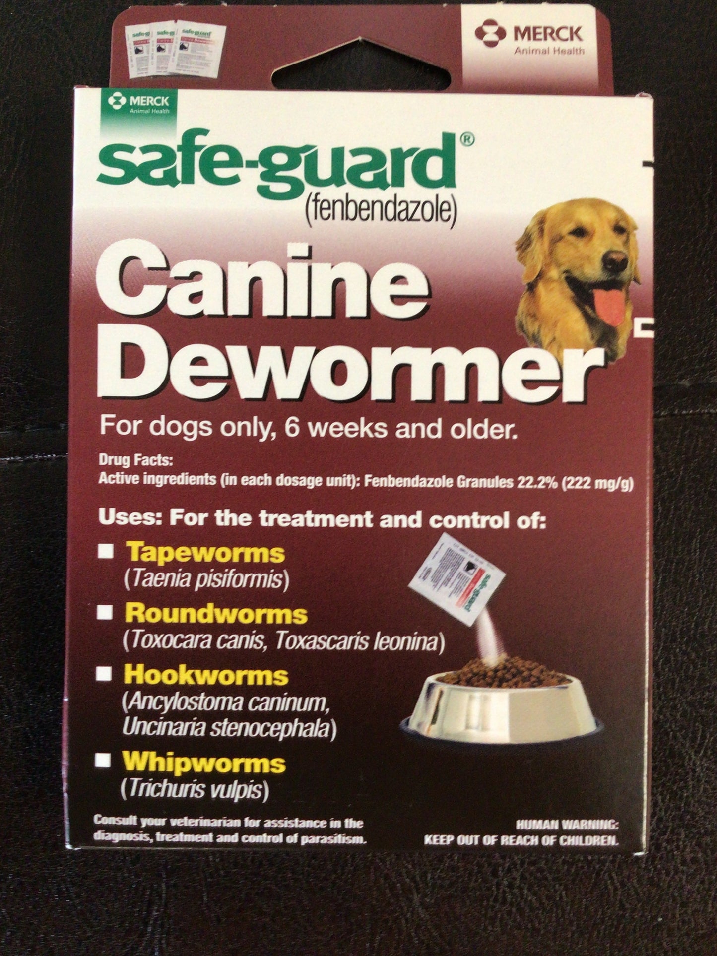 Safe guard canine dewormer 40lb 4g