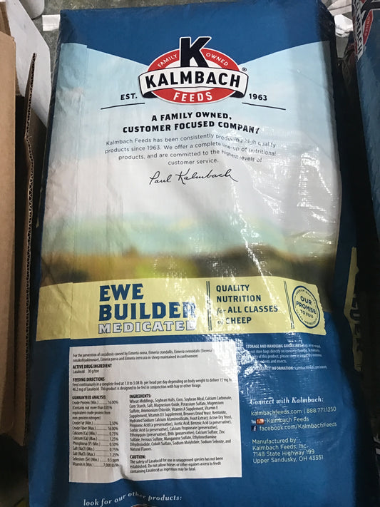 16% ewe builder pellet bov