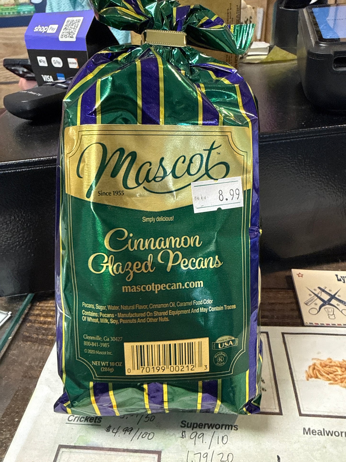 Mascot cinnamon glazed pecans