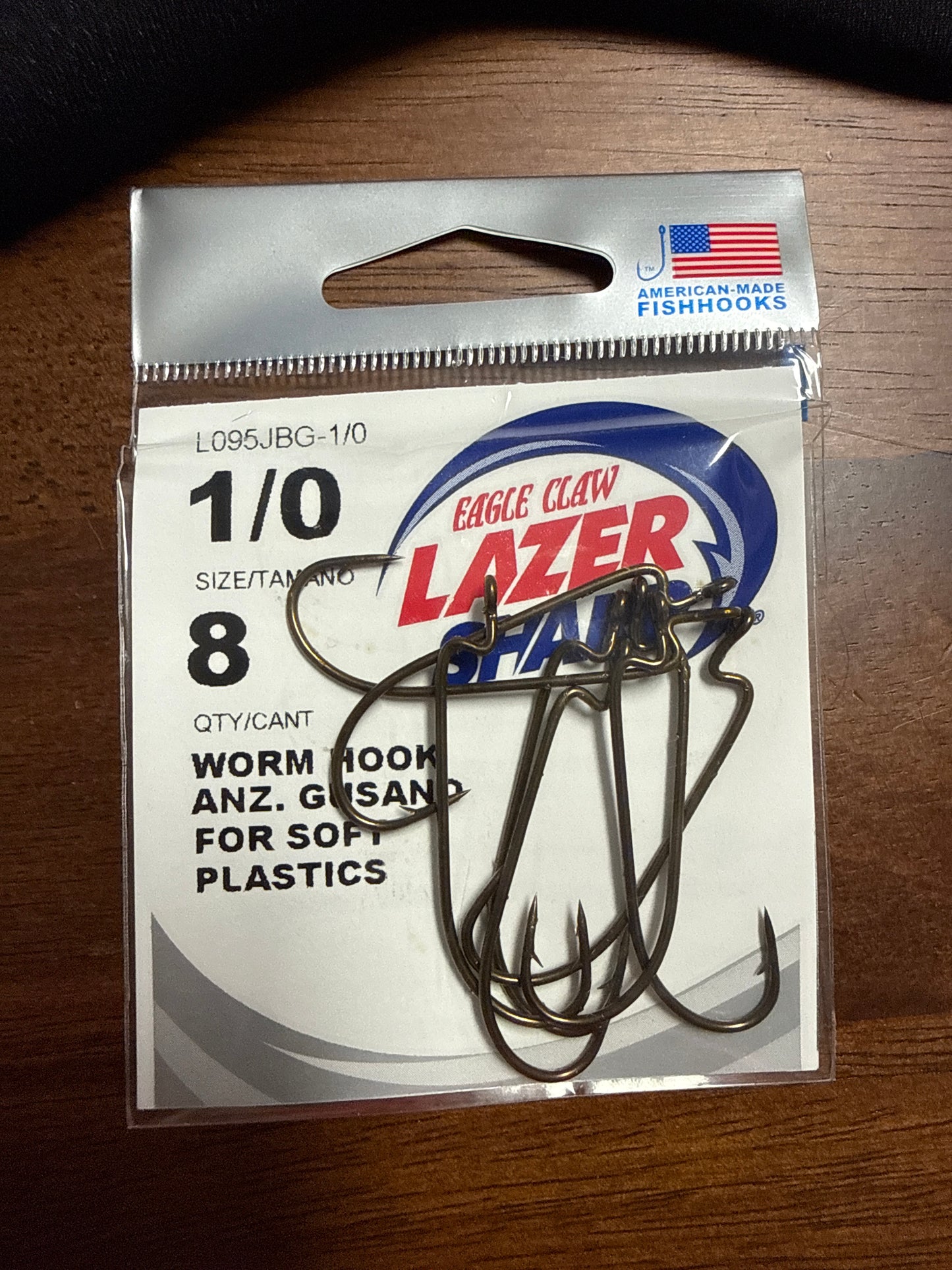 1/0 Worm Hook Bronze