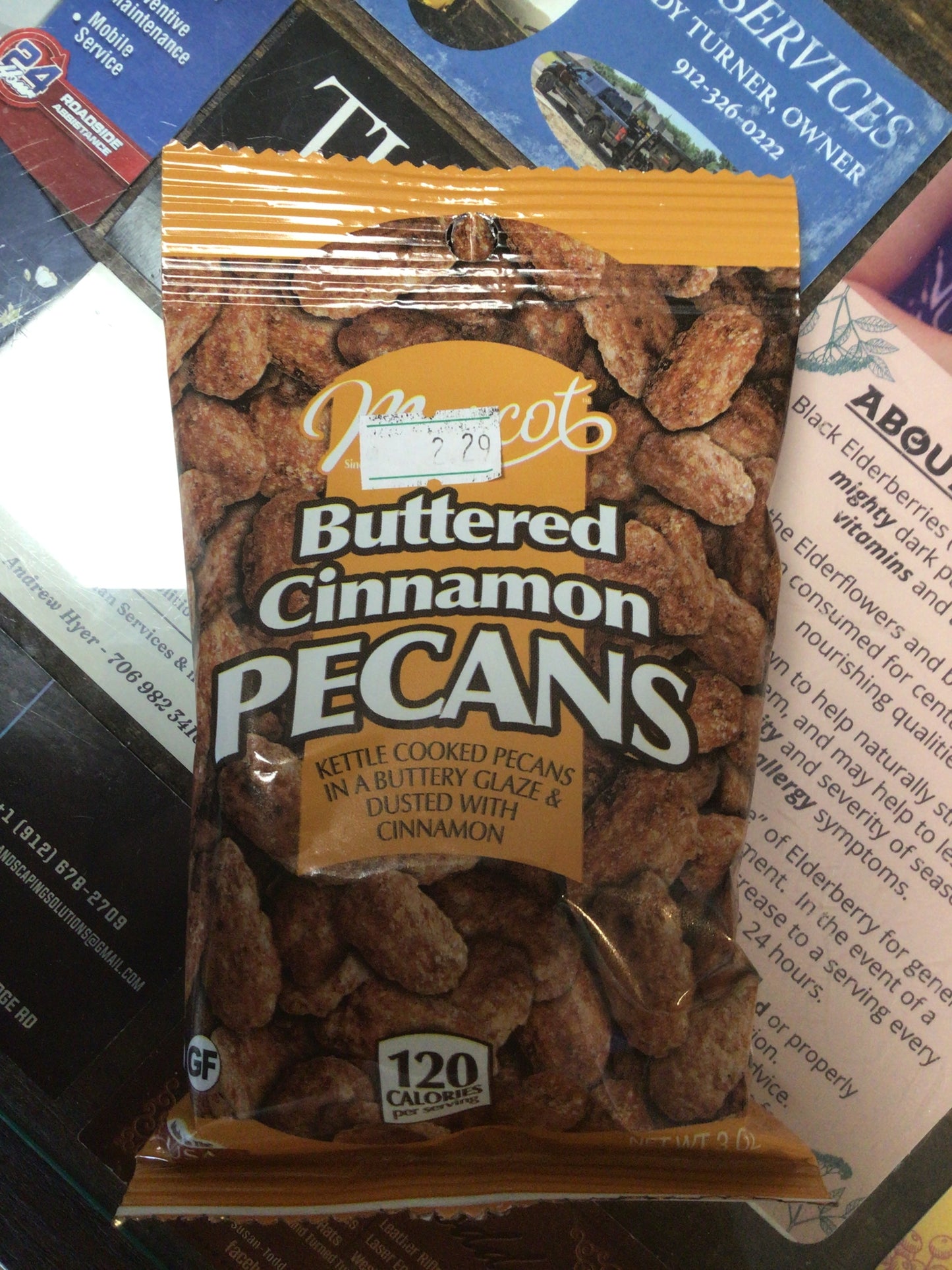 Mascot buttered cinnamon pecans