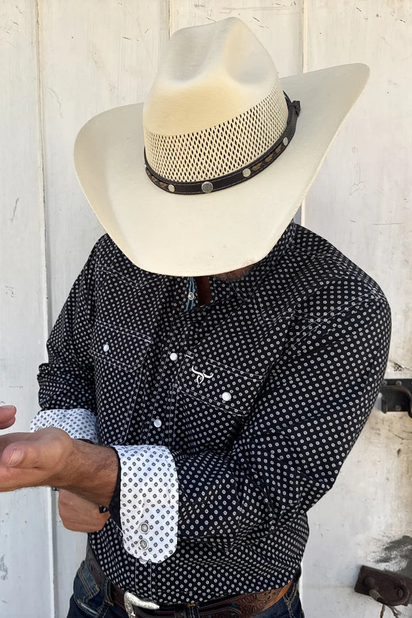 Drover Stampede Pearl Snap LS