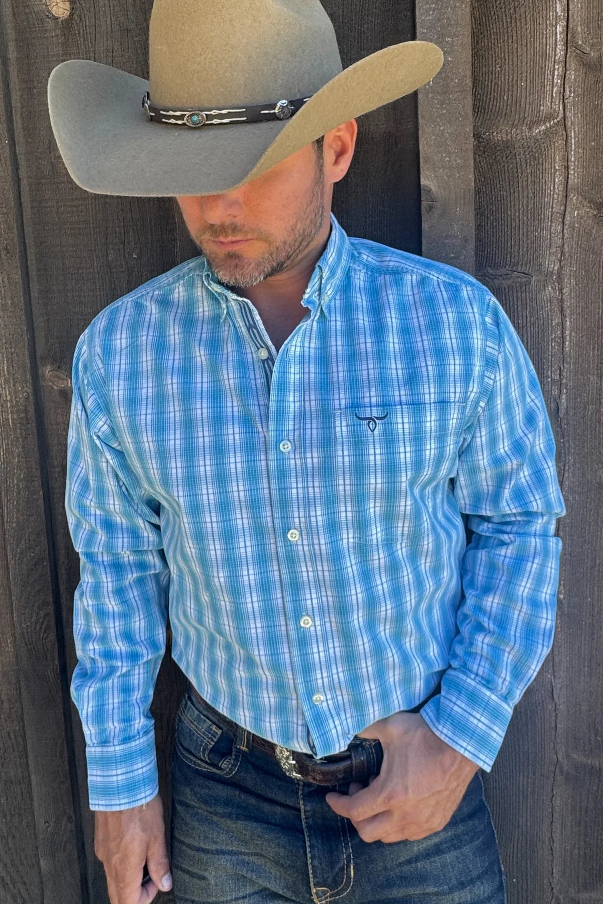 Drover Rawhide Button Down LS