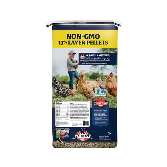 Kalm. 17% Non-GMO Layer Pellets for Chickens and Poultry