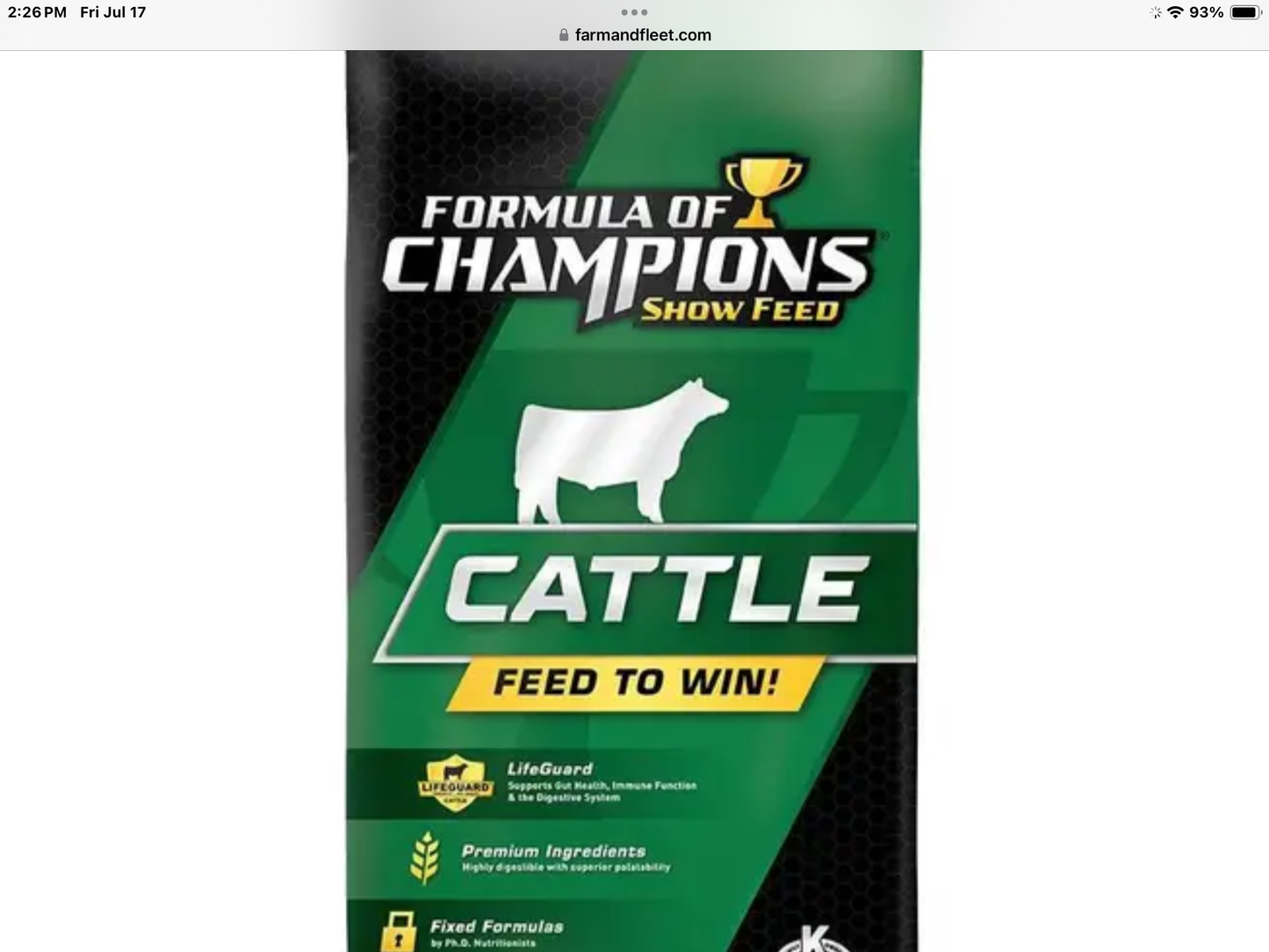 Calf accelerator