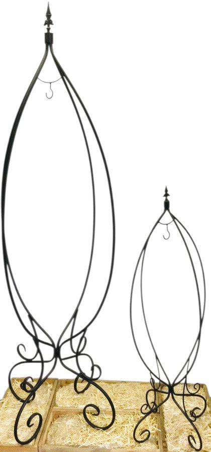72” & 45” Black Plant Hanger Set