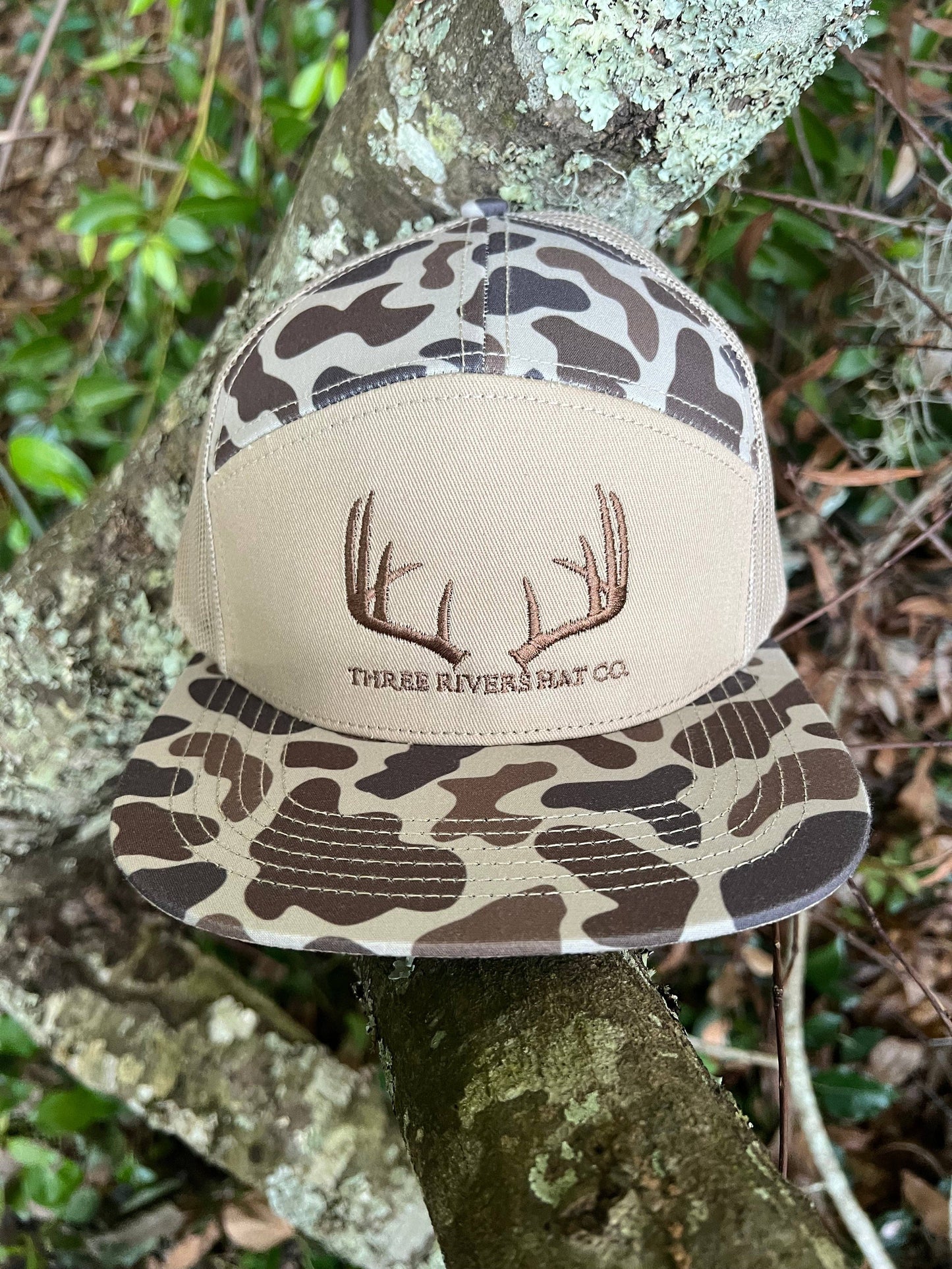 Classic Whitetail Rack - “Old’s Cool” Flatbill Snapback - Lost Hat Co.