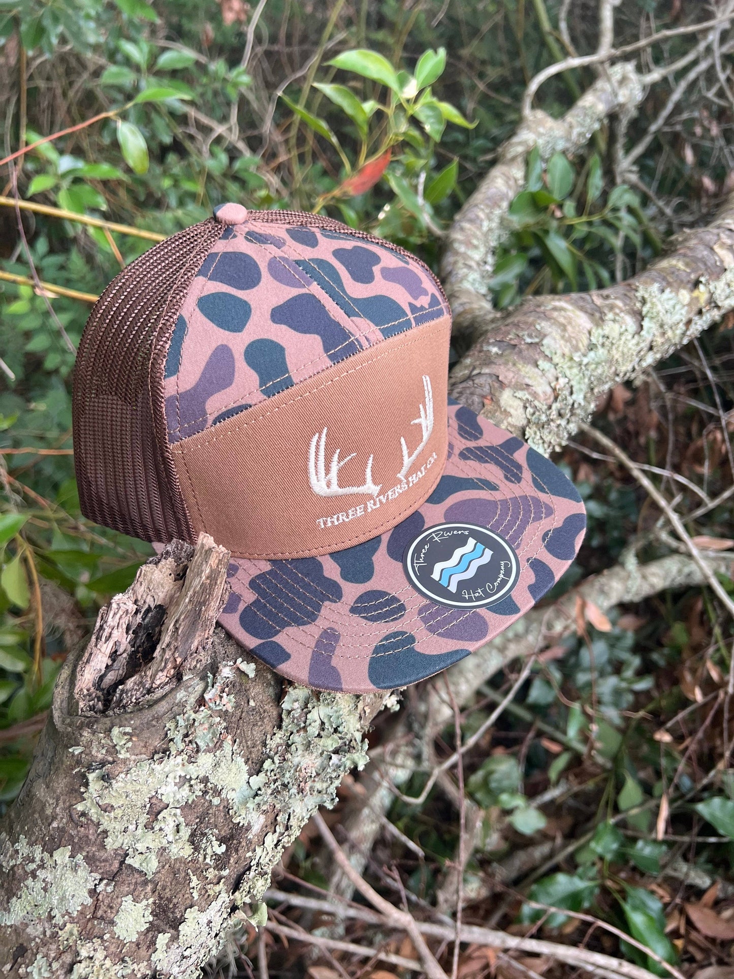 Classic Whitetail Rack - “Old’s Cool” Flatbill Snapback - Lost Hat Co.
