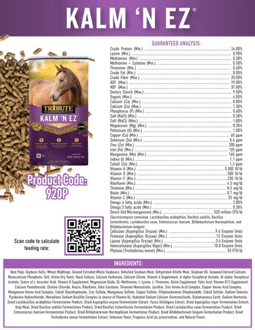 Tribute Kalm-N-EZ pellet 50LBS