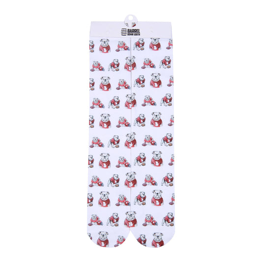 Bulldog AL State Shape Pattern Printed Socks