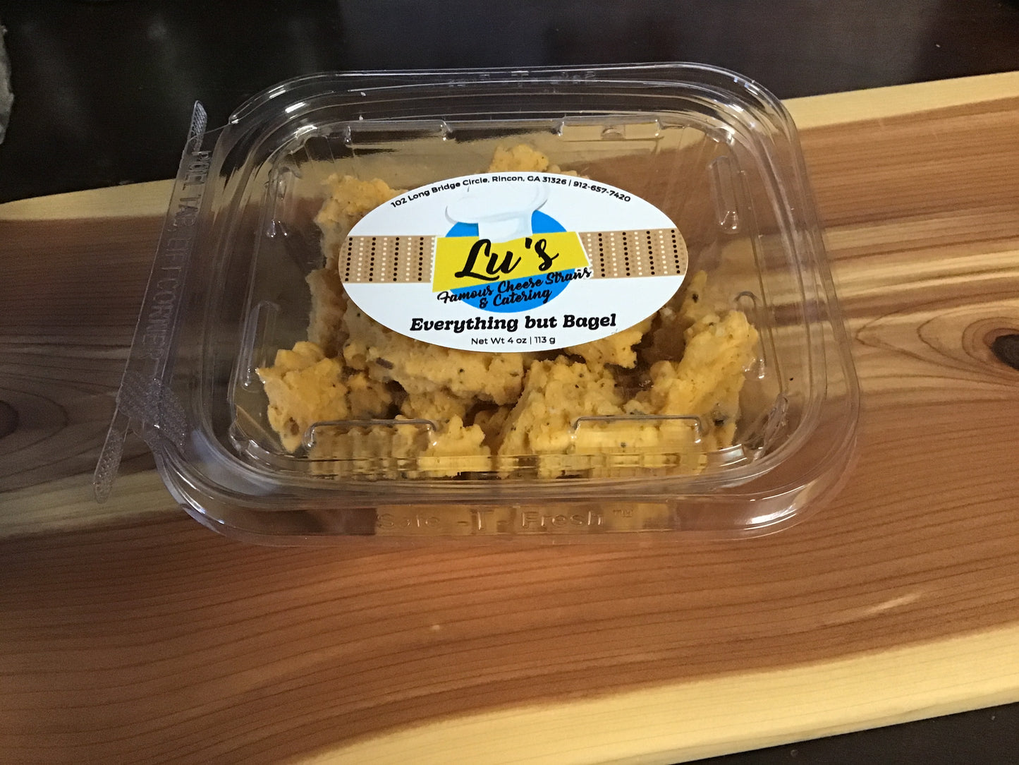 Lu's Famous gourmet cheese straws