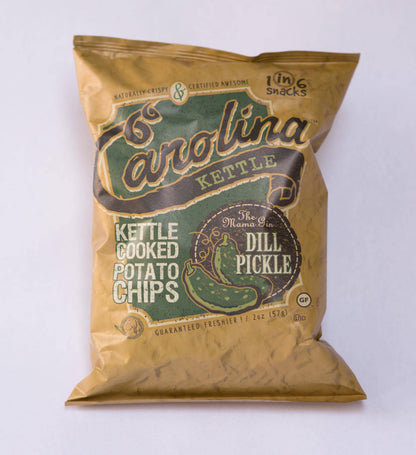 Dill Pickle Carolina Kettle Potato Chips 2 oz Case (20)
