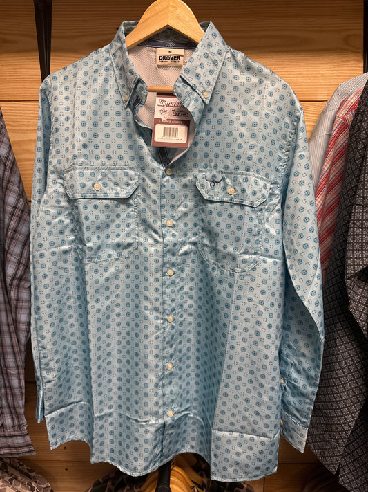 Drover Blue Button Down LS