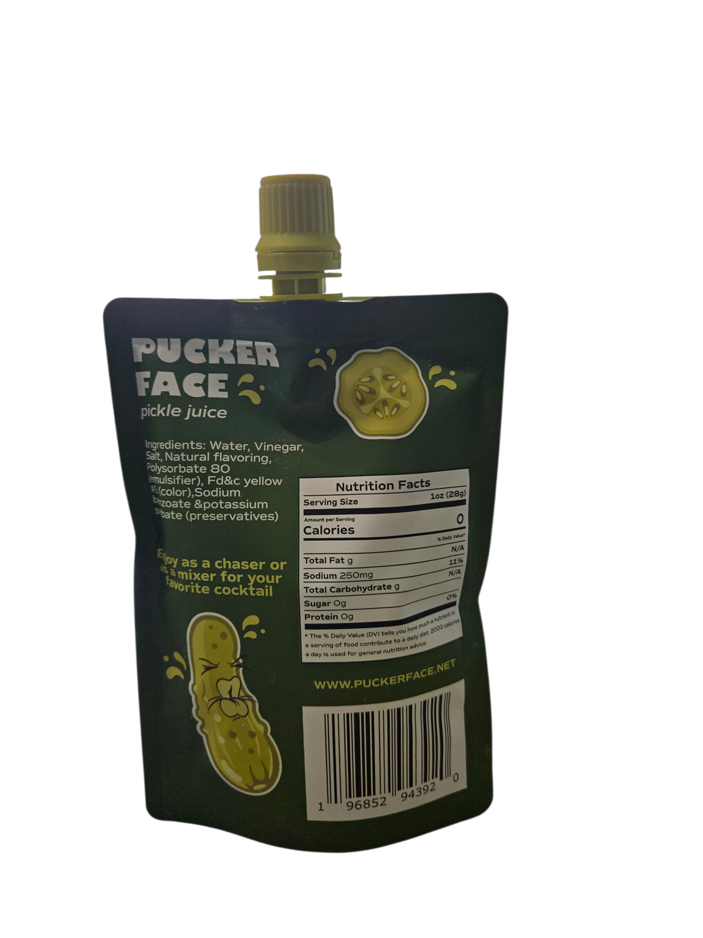 PUCKER FACE PICKLE JUICE 4 OZ
