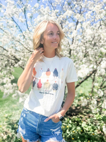 Western AFC Chickens Ivory Women's Graphic Tee 