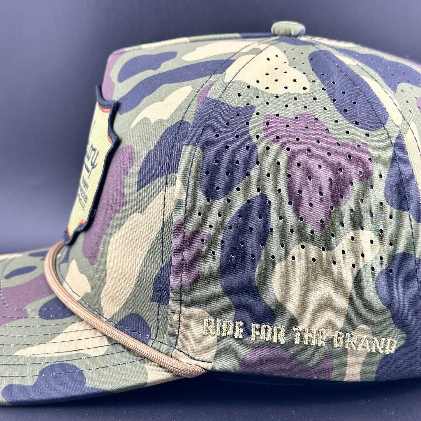Cowboy Revolution Apparel Co. Rope Hat "Woodland" Camo Patch - Performance Hat