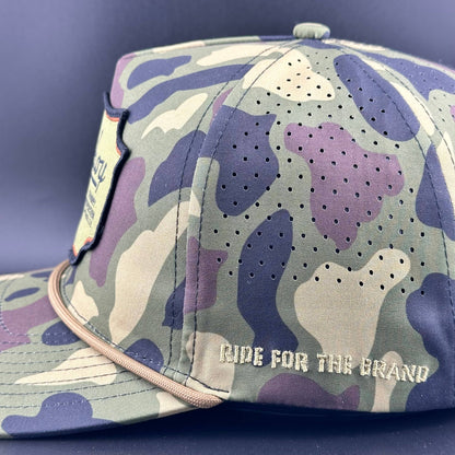 Cowboy Revolution Apparel Co. Rope Hat "Woodland" Camo Patch - Performance Hat