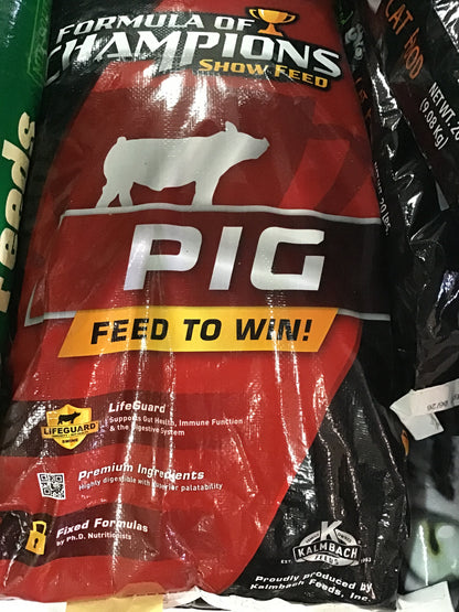 FOC show pig 18% meal