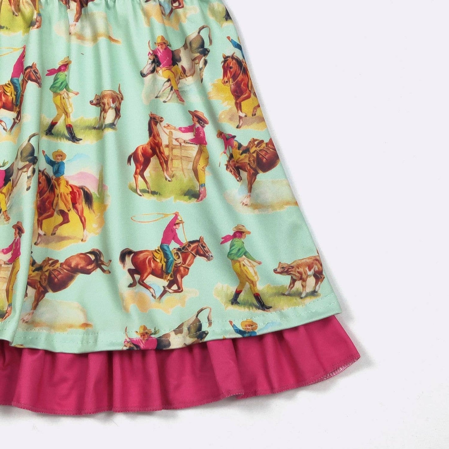 Aqua Rodeo Girls Dress