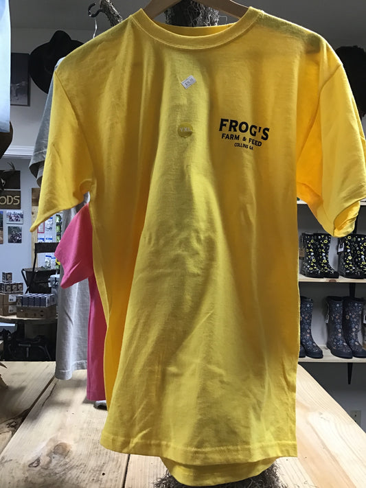 Frogs kid tshirts yellow