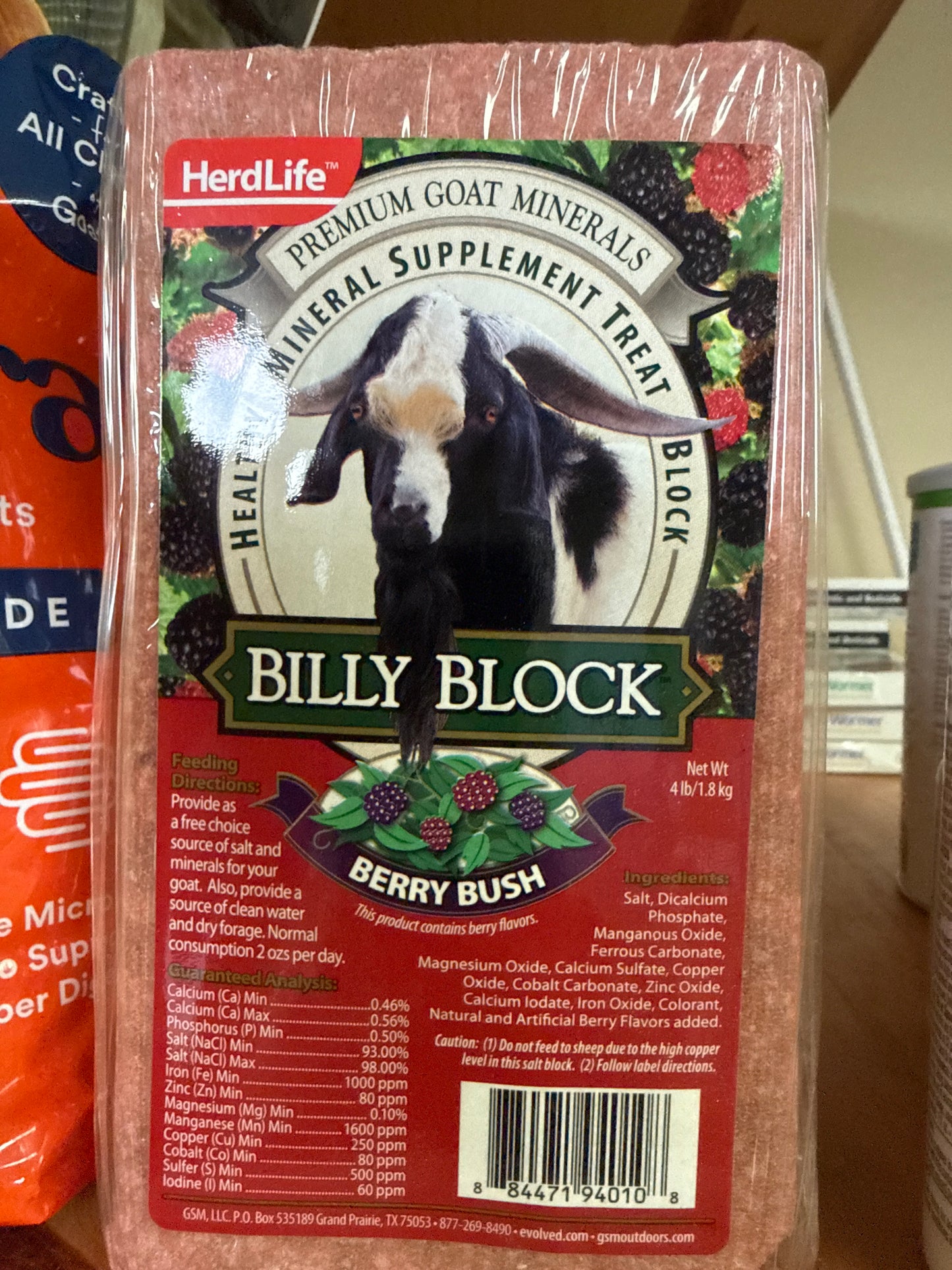 Billy Block Goat Mineral