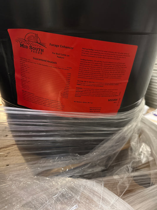 Mid-South Feeds Forage Enhancer Cattle Tub 200 lbs