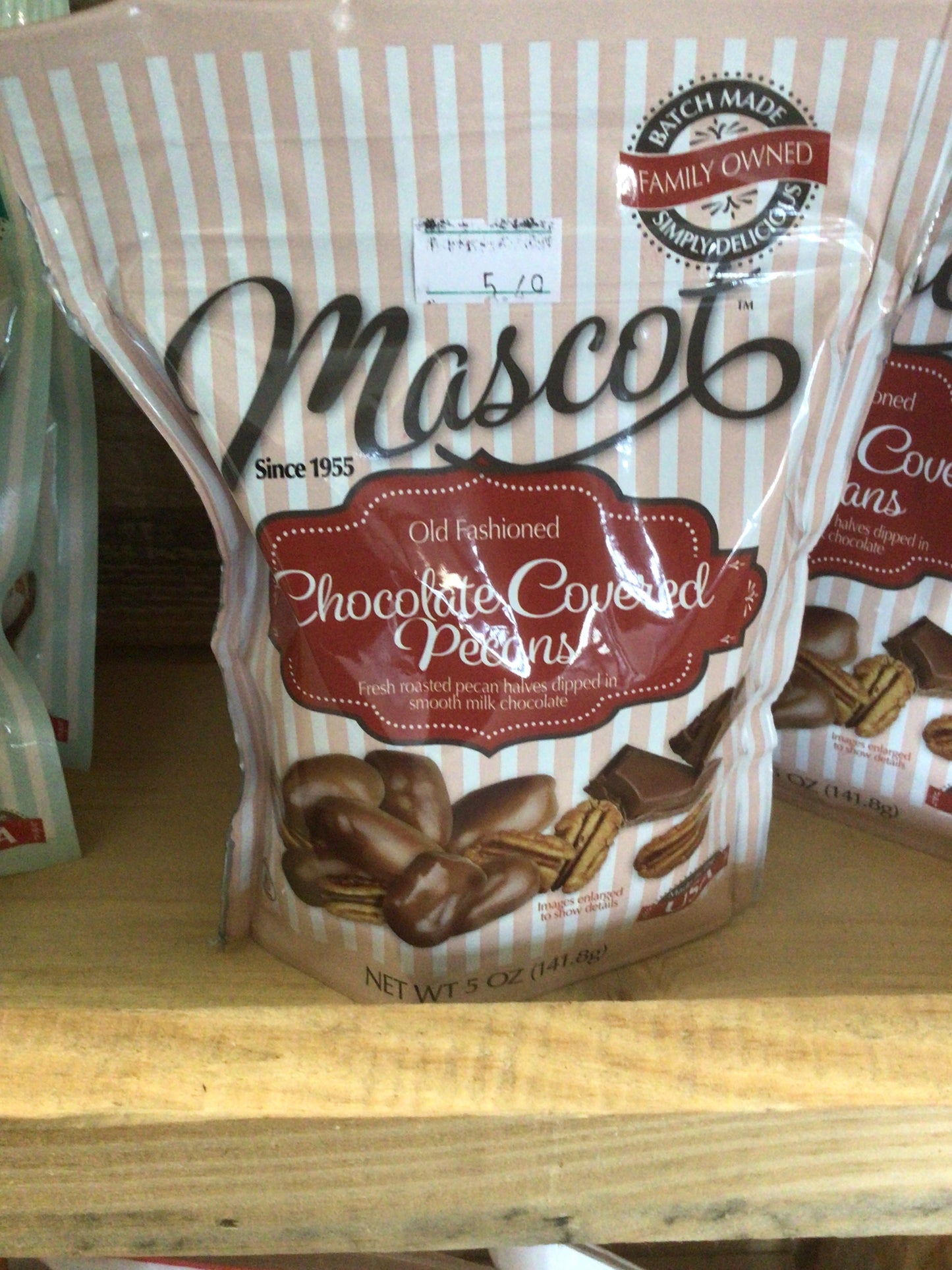 Mascot chocolate covered pecans