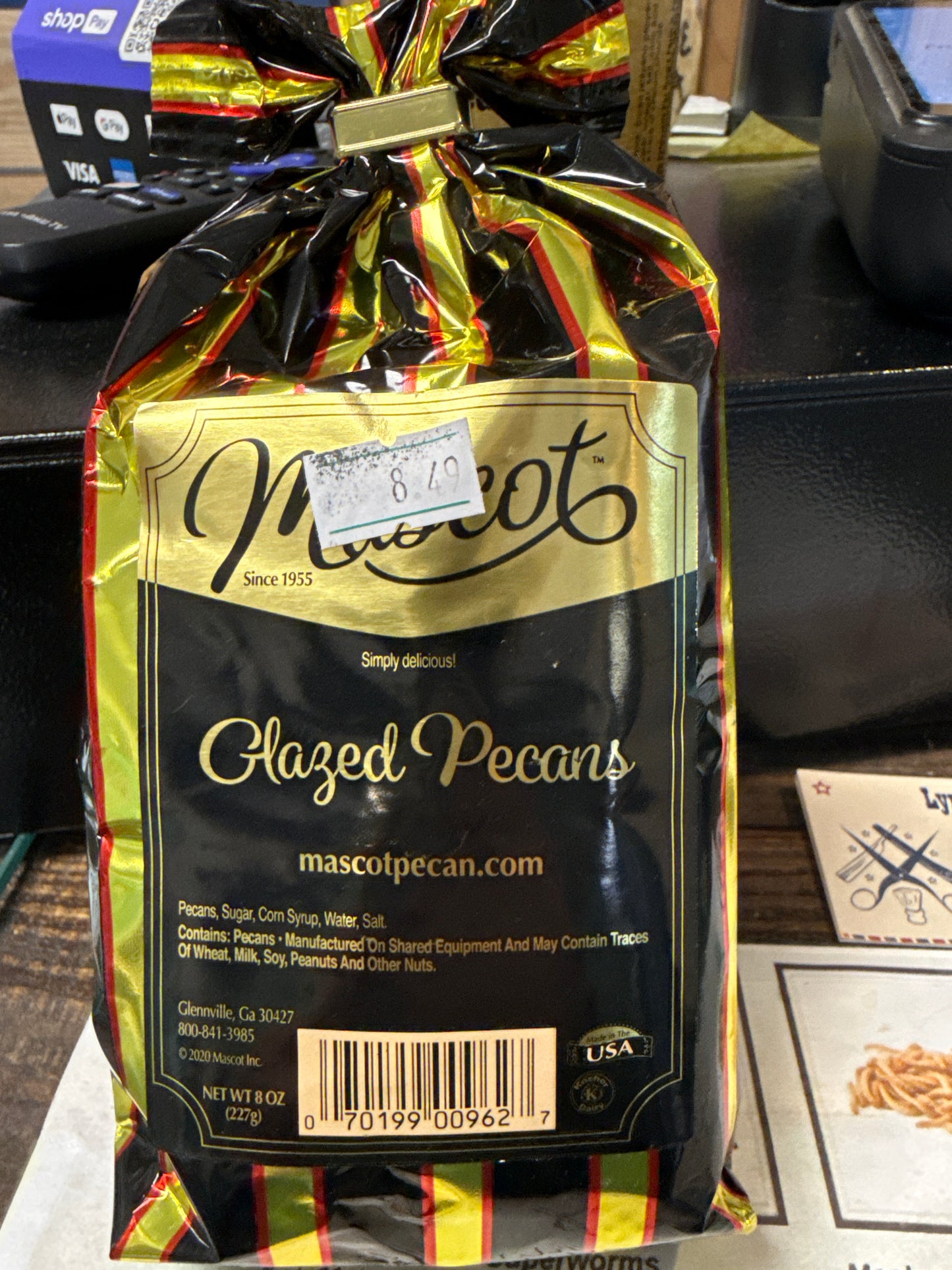Mascot glazed pecans