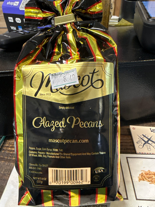 Mascot glazed pecans
