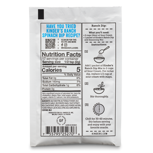 Ranch Dip & Seasoning Mix