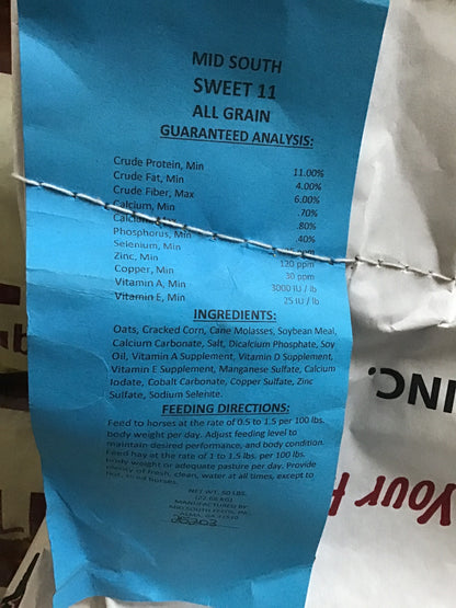 MS Sweet 11-4 All Grain - Horse Feed