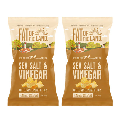 Sea Salt & Vinegar Tallow-Cooked Chips