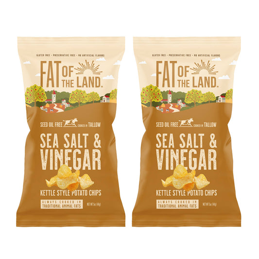 Sea Salt & Vinegar Tallow-Cooked Chips