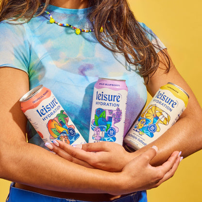 Leisure Hydration Electrolyte Wild Blueberry (16 oz x 12-Pack)