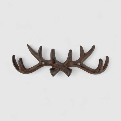 Cast Iron Antler Hook Rustic Cabin Decor